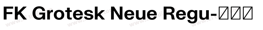 FK Grotesk Neue Regu字体转换 FK Grotesk Neue Regu字体转换